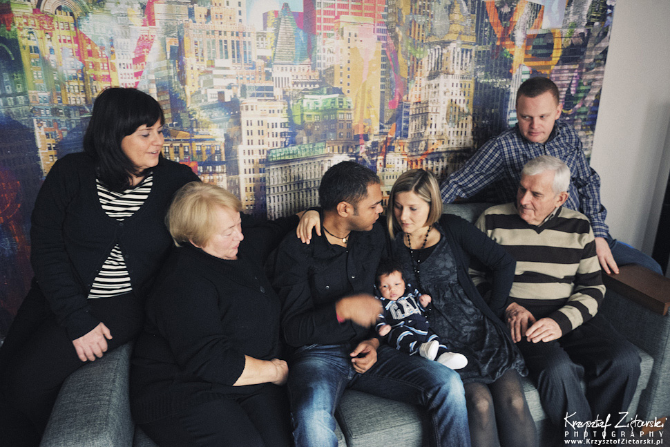 Iwona, Naveen i Alexander - fotografia rodzinna, zdjęcia noworodka - sesja Gdańsk, Gdynia, Sopot, Trójmiasto