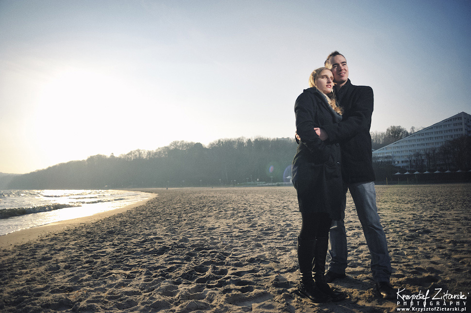 Marta i William - sesja fotograficzna dla zakochanych Gdynia, Trójmiasto