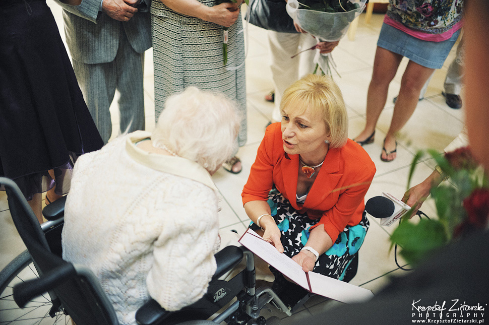 100.urodziny p.Jadwigi Stasiłowicz w Hospicjum im.ks.E.Dutkiewicza w Gdańsku