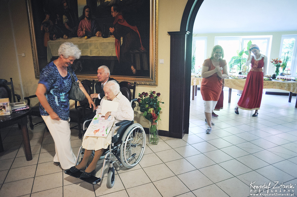 100.urodziny p.Jadwigi Stasiłowicz w Hospicjum im.ks.E.Dutkiewicza w Gdańsku