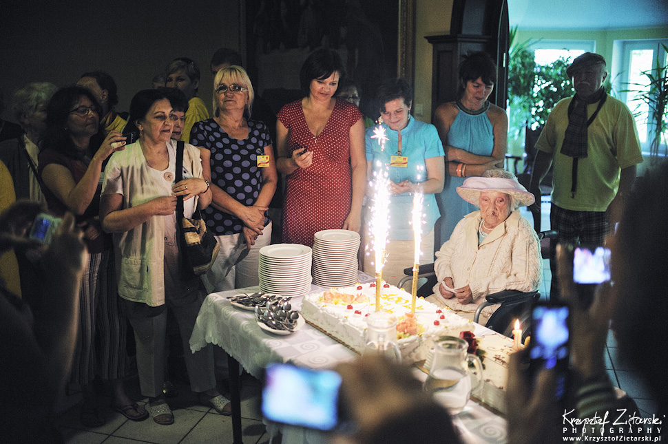 100.urodziny p.Jadwigi Stasiłowicz w Hospicjum im.ks.E.Dutkiewicza w Gdańsku